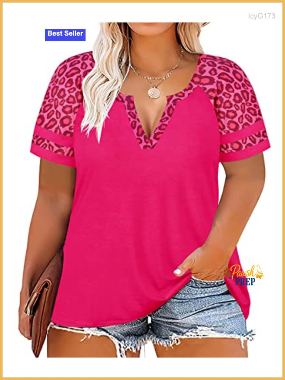 Plus Size Tunic Top V Neck Short Sleeve Loose Fit Tee Summer